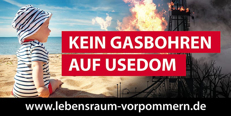 Logo "Kein Gasbohren auf Usedom"