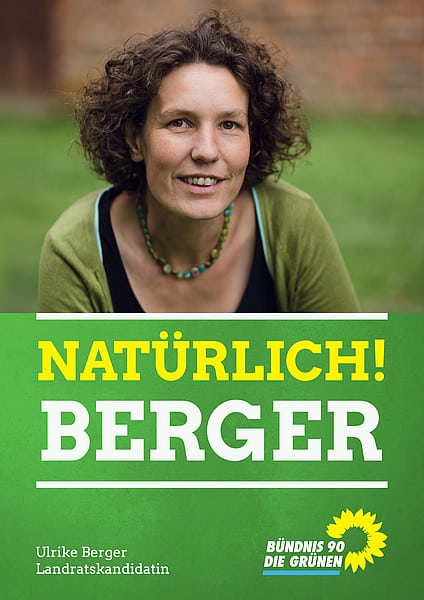 Wahlplakat Natürlich! Berger