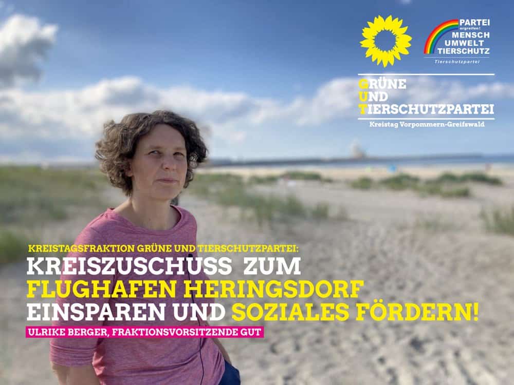 Bezuschussung zum Flughafen Heringsdorf einsparen, Soziales fördern!